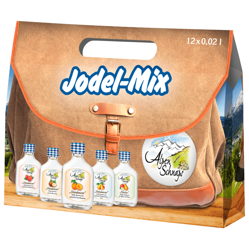 Alpenschnaps Jodel-Mix 12x0,02l